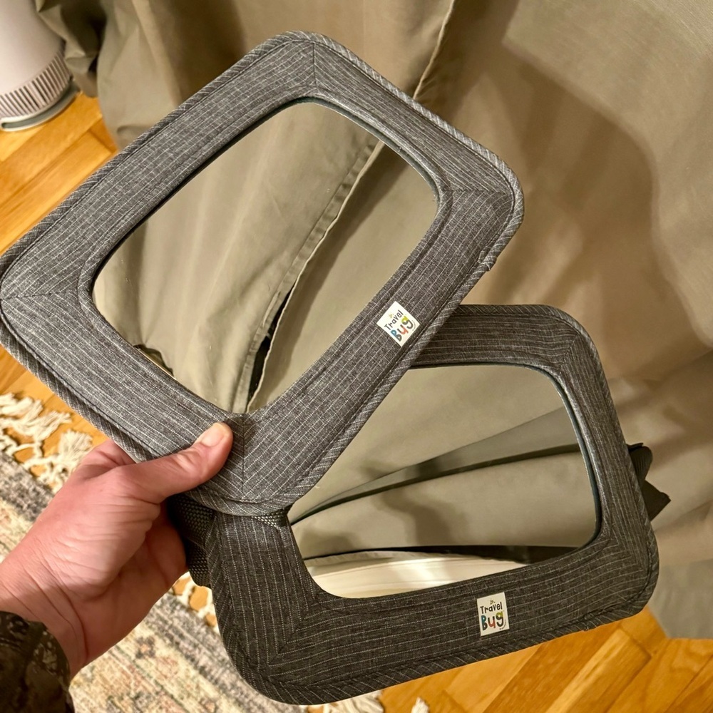 TWO- GoldBug Soft Sided Rear & Forward Facing Safety Mirror for Baby & Toddler